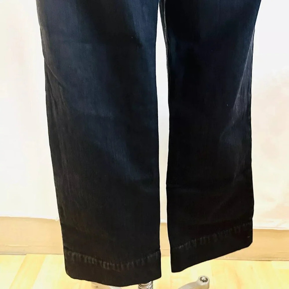 GLORIA VANDERBILT Women Straight Leg Mid rise Denim Black Jeans Pants Size 10 - Picture 7 of 13